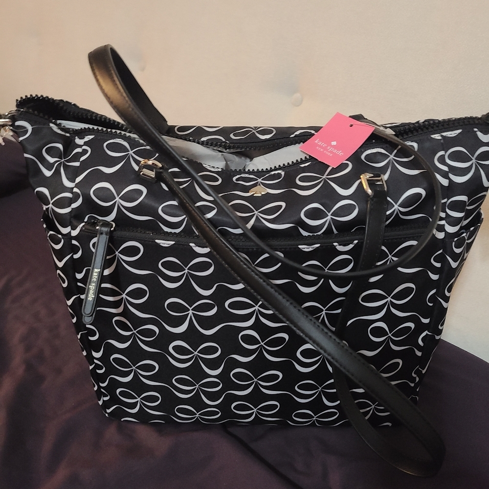Kate spade bow diaper bag